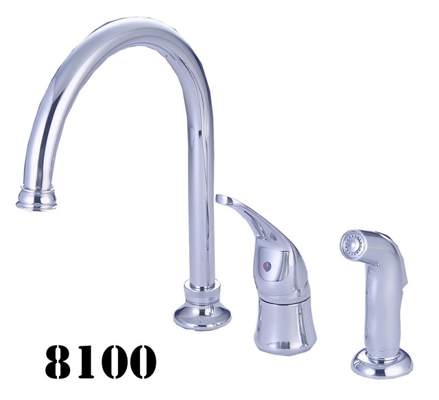 One Handle Kitchen Faucet, Single-Handle Kitchen Faucet with Side Spray