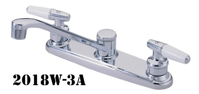 Double Handle Kitchen Faucets, Double Handle Kitchen Faucet with Side Spray